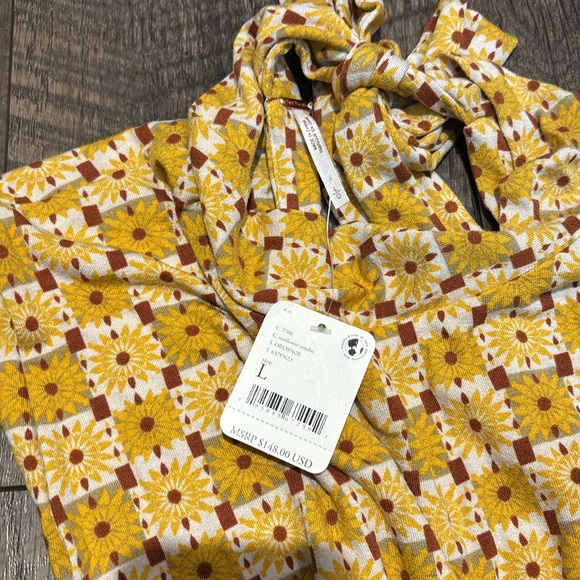 NWT Free People Sunflower Combo jumpsuit - Picture 3 of 4